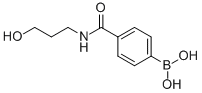 结构式 CAS# 913835-29-7, B-[4-[[(3-羟基丙基)氨基]羰基]苯基]-硼酸