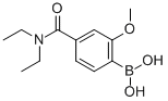 结构式 CAS# 913835-34-4, 4-(二乙基氨基甲酰)-2-甲氧基苯硼酸