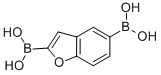 structure of CAS# 913835-69-5, 2,5-Benzofurandiylbis-Boronic Acid;Benzo[B]Furan-2,5-Diboronic Acid, 98%;BENZOFURAN-2,5-DIYLDIBORONIC ACID 98;Benzofuran-2,5-Yldiboronic Acid 98%