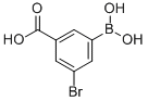 structure of CAS# 913835-73-1, 3-Borono-5-Bromo-Benzoic Acid;3-Bromo-5-Carboxybenzeneboronic Acid 97%;3-BROMO-5-CARBOXYBENZENEBORONIC ACID 97;3-BROMO-5-CARBOXYBENZENEBORONIC ACID