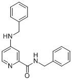 structure of CAS# 913836-29-0, N-(Phenylmethyl)-4-[(Phenylmethyl)Amino]-2-Pyridinecarboxamide;4-(Benzylamino)-N-Benzylpyridine-2-Carboxamide 98%;4-(Benzylamino)-N-Benzylpyridine-2-Carboxamide;N-BENZYL-4-(BENZYLAMINO)PICOLINAMIDE