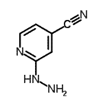 structure of CAS# 913839-68-6, 2-Hydrazinoisonicotinonitrile;2-Hydrazinoisonicotinonitrile;2-Hydrazino-iso-picolinonitrile;4-Cyano-2-hydrazinopyridine