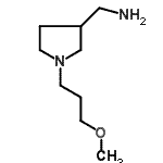 结构式 CAS# 914202-87-2, 1-[1-(3-甲氧基丙基)-3-吡咯烷基]甲胺