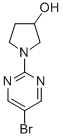 结构式 CAS# 914347-70-9, 1-(5-溴-2-嘧啶基)-3-吡咯烷醇