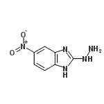 结构式 CAS# 91467-48-0, 2-肼基-5-硝基-1H-苯并咪唑