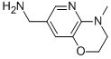 structure of CAS# 915707-59-4, 3,4-Dihydro-4-Methyl-2H-Pyrido[3,2-b]-1,4-Oxazine-7-Methanamine;7-(Aminomethyl)-4-Methyl-3,4-Dihydro-2H-Pyrido[3,2-B][1,4]Oxazine 97%;7-(Aminomethyl)-3,4-Dihydro-4-Methyl-2H-Pyrido[3,2-B][1,4]Oxazine 97%;(3,4-Dihydro-4-Methyl-2H-Pyrido[3,2-B][1,4]Oxazin-7-Yl)Methylamine