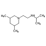 结构式 CAS# 915921-72-1, N-[2-(3,5-二甲基-1-哌啶基)乙基]-2-丙胺