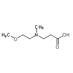 structure of CAS# 915922-60-0, N-(2-Methoxyethyl)-N-methyl-beta-alanine;3-[(2-methoxyethyl)methylamino]propanoic acid;MFCD08691617