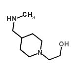 结构式 CAS# 915923-96-5, 2-{4-[(甲基氨基)甲基]-1-哌啶基}乙醇