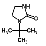 structure of CAS# 92075-16-6, 1-(2-Methyl-2-propanyl)-2-imidazolidinone;1-(tert-butyl)imidazolidin-2-one;1-(tert-B<wbr>utyl)tetr<wbr>ahydro-2H<wbr>-imidazol<wbr>-2-one, 1<wbr>-(tert-Bu<wbr>tyl)-2-ox<wbr>oimidazol<wbr>idine;1-TERT-BUTYL-2-IMIDAZOLIDINONE