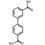 structure of CAS# 92152-01-7, 3,4'-Biphenyldicarboxylic acid;biphenyl-3,4'-dicarboxylic acid