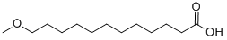 structure of CAS# 92169-28-3, 12-Methoxy-Dodecanoic Acid;12-Methoxylauric Acid;Idi1_033793;Bio2_000523