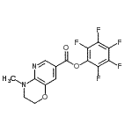 structure of CAS# 921938-83-2, Pentafluorophenyl 4-methyl-3,4-dihydro-2H-pyrido[3,2-b][1,4]oxazine-7-carboxylate;MFCD09817508;Pentafluo<wbr>rophenyl <wbr>3,4-dihyd<wbr>ro-4-meth<wbr>yl-2H-pyr<wbr>ido[3,2-b<wbr>][1,4]oxa<wbr>zine-7-ca<wbr>rboxylate;Pentafluo<wbr>rophenyl <wbr>3,4-dihyd<wbr>ro-4-meth<wbr>yl-2H-pyr<wbr>ido[3,2-b<wbr>][1,4]oxa<wbr>zine-7-ca<wbr>rboxylate<wbr>, 3,4-Dih<wbr>ydro-4-me<wbr>thyl-7-[(<wbr>pentafluo<wbr>rophenoxy<wbr>)carbonyl<wbr>]-2H-pyri<wbr>do[3,2-b]<wbr>[1,4]oxaz<wbr>ine