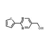 结构式 CAS# 921939-13-1, [2-(2-噻吩基)-5-嘧啶基]甲醇