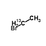 structure of CAS# 92276-91-0, Bromo(1-<sup>13</sup>C)ethane;<1-13C>Ethyl bromide;Bromoethane-1-13C;Ethyl-1-13C bromide