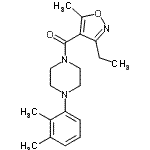 CAS#: 923736-75-8， [4-(2,3-Dimethylphenyl)-1-piperazinyl](3-ethyl-5-methyl-1,2-oxazol-4-yl)methanone
