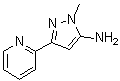 结构式 CAS# 92406-50-3, 1-甲基-3-(2-吡啶基)-1H-吡唑-5-胺
