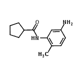 结构式 CAS# 926228-27-5, N-(5-氨基-2-甲基苯基)环戊烷甲酰胺