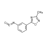 结构式 CAS# 926921-56-4, 5-(3-异氰酸苯基)-3-甲基-1,2,4-恶二唑