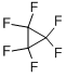 structure of CAS# 931-91-9, 1,1,2,2,3,3-Hexafluorocyclopropane;Cyclopropane, Hexafluoro-;Hexafluorocyclopropane