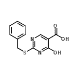 CAS#: 93185-33-2， 2-(Benzylsulfanyl)-6-oxo-1,6-dihydro-5-pyrimidinecarboxylic acid