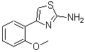 structure of CAS# 93209-95-1, 4-(2-Methoxyphenyl)-1,3-thiazol-2-amine;2-Amino-4-(2-methoxyphenyl)thiazole;4-(2-methoxyphenyl)-1,3-thiazole-2-ylamine;4-(2-methoxyphenyl)thiazol-2-amine