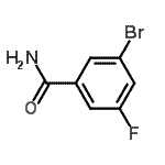 结构式 CAS# 933585-20-7, 3-溴-5-氟苯甲酰胺