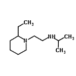 结构式 CAS# 933738-34-2, N-[2-(2-乙基-1-哌啶基)乙基]-2-丙胺