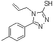 structure of CAS# 93378-58-6, 4-Allyl-5-(4-methylphenyl)-4H-1,2,4-triazole-3-thiol;4-allyl-5<wbr>-(4-methy<wbr>lphenyl)-<wbr>2,4-dihyd<wbr>ro-3H-1,2<wbr>,4-triazo<wbr>le-3-thio<wbr>ne;4-allyl-5<wbr>-(4-methy<wbr>lphenyl)-<wbr>4H-1,2,4-<wbr>triazol-3<wbr>-yl hydro<wbr>sulfide;4-Allyl-5-(4-methylphenyl)-4H-1,2,4-triazole-3-