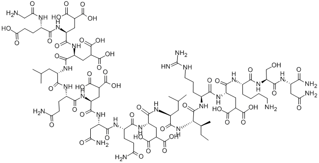 structure of CAS# 93438-65-4, Conotoxin G V;Conotoxin G V;Conotoxin Gv;Sleeper Peptide