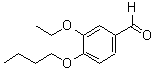 结构式 CAS# 93567-90-9, 4-丁氧基-3-乙氧基-苯甲醛