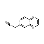 CAS 登录号：936727-48-9， 6-喹喔啉基乙腈