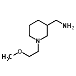 structure of CAS# 936940-49-7, 1-[1-(2-Methoxyethyl)-3-piperidinyl]methanamine;1-[1-(2-methoxyethyl)piperidin-3-yl]methanamine;MFCD09864264