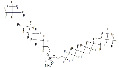 CAS 登录号：93776-26-2， 双(11-(三氟甲基)全氟十二烷基乙基)磷酸酯铵盐