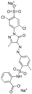 CAS#: 93805-64-2， 2-[[[5-[2-[1-(2,5-Dichloro-4-Sulfophenyl)-4,5-Dihydro-3-Methyl-5-Oxo-1H-Pyrazol-4-Yl]Diazenyl]-2-Methylphenyl]Sulfonyl]Amino]-Benzoic Acid Sodium Salt (1:2)