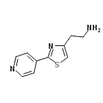 结构式 CAS# 938283-17-1, 2-[2-(4-吡啶基)-1,3-噻唑-4-基]乙胺
