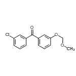 结构式 CAS# 938458-64-1, (3-氯苯基)[3-(甲氧基甲氧基)苯基]甲酮