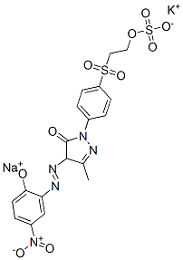 CAS#: 93904-46-2， 2,4-Dihydro-4-((2-Hydroxy-5-Nitrophenyl)Azo)-5-Methyl-2-(4-((2-(Sulphooxy)Ethyl)Sulphonyl)Phenyl)-3H-Pyrazol-3-One Potassium Sodiumsalt