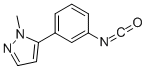 structure of CAS# 941716-86-5, 5-(3-Isocyanatophenyl)-1-Methyl-1H-Pyrazole;3-(1-Methyl-1H-Pyrazol-5-Yl)Phenyl Isocyanate 97%;3-(1-Methyl-1H-Pyrazol-5-Yl)Phenyl Isocyanate;5-(3-Isocyanatophenyl)-1-Methyl-1H-Pyrazole