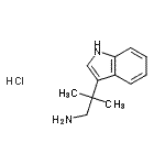 结构式 CAS# 942148-13-2, 2-(1H-吲哚-3-基)-2-甲基-1-丙胺盐酸盐(1:1)