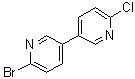 structure of CAS# 942206-04-4, 6-Bromo-6'-chloro-3,3'-bipyridine;6-Bromo-6'-chloro[3,3']bipyridine;6-BROMO-6'-CHLORO-[3,3']-BIPYRIDINE