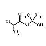 structure of CAS# 94318-74-8, 2-Chloro-N-(2-methyl-2-propanyl)propanamide;N-(tert-butyl)-2-chloropropanamide;propanamide, 2-chloro-N-(1,1-dimethylethyl);MFCD08444159