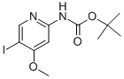 结构式 CAS# 944935-37-9, 5-碘-4-甲氧基吡啶-2-基氨基甲酸叔丁酯