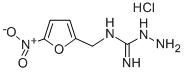 结构式 CAS# 946-48-5, 1-(5-硝基呋喃-2-基)亚甲基氨基盐酸胍