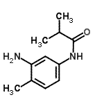 结构式 CAS# 946690-30-8, N-(3-氨基-4-甲基苯基)-2-甲基丙酰胺