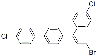 CAS#: 94732-94-2， (Z)-4-[3-Bromo-1-(4-Chlorophenyl)-1-Propenyl]-4'-Chloro-1,1'-Biphenyl