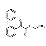 structure of CAS# 947701-96-4, Ethyl 2-biphenylyl(oxo)acetate;Ethyl 2-phenylbenzoylformate;MFCD09801386