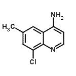structure of CAS# 948293-57-0, 8-Chloro-6-methyl-4-quinolinamine
