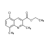 structure of CAS# 948294-10-8, Ethyl 5-chloro-2,8-dimethyl-3-quinolinecarboxylate
