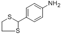 structure of CAS# 94838-73-0, 4-(1,3-Dithiolan-2-Yl)-Benzenamine;[4-(1,3-Dithiolan-2-Yl)Phenyl]Amine;Maybridge1_004455;Sdccgmls-0066126.P001